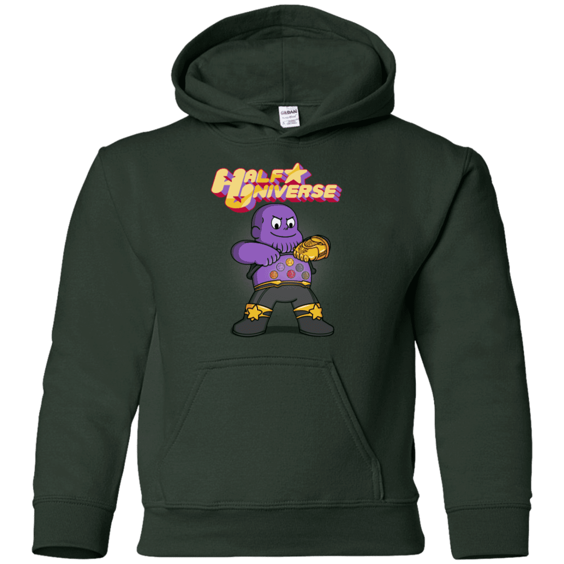 Sweatshirts Forest Green / YS Half Universe Youth Hoodie