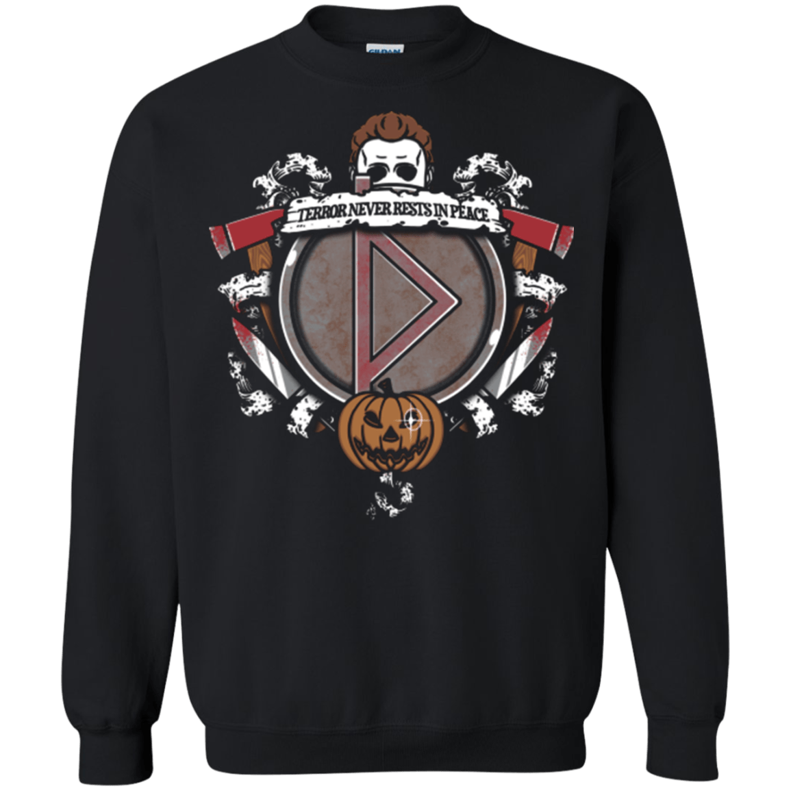 Sweatshirts Black / Small Halloween Crest Crewneck Sweatshirt