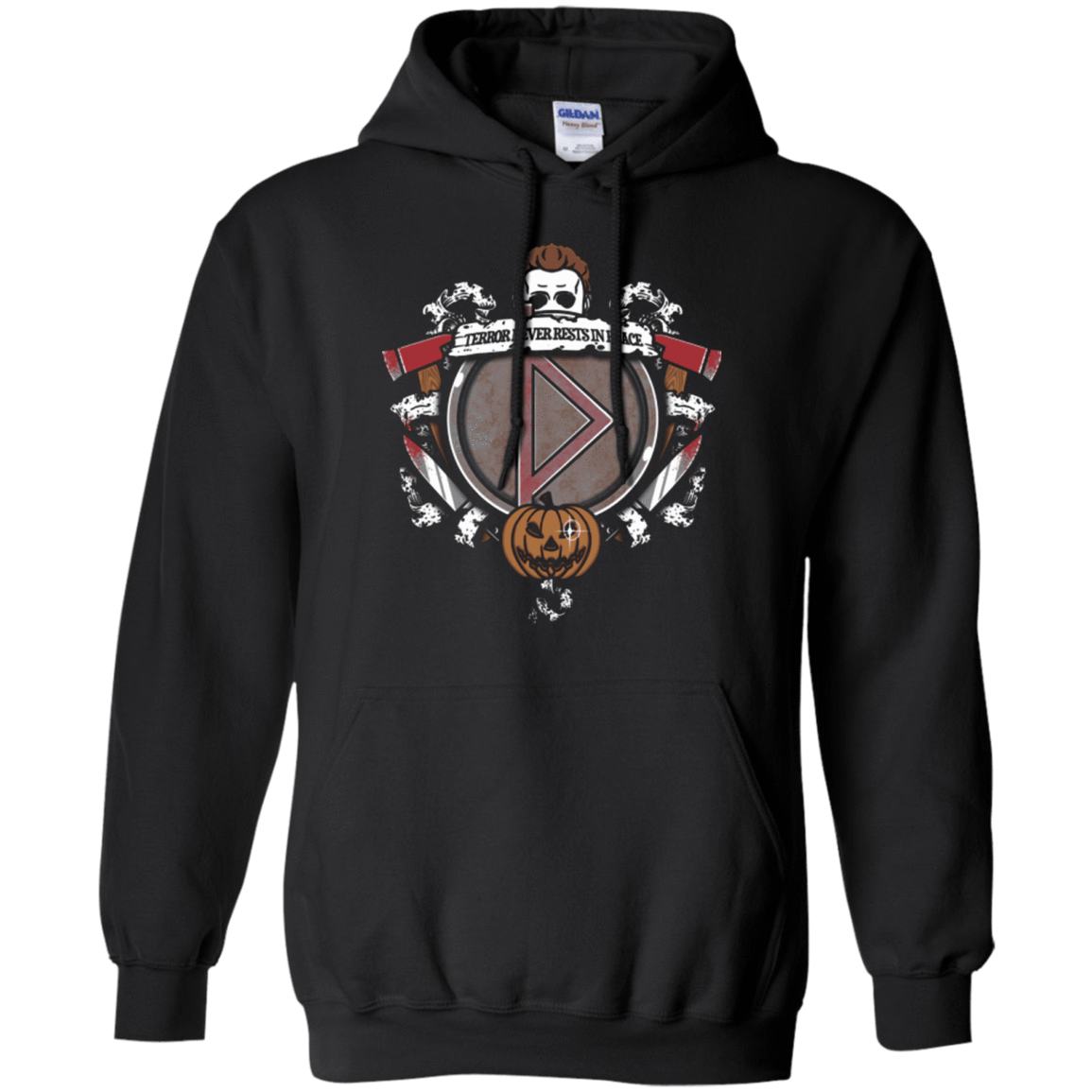 Sweatshirts Black / Small Halloween Crest Pullover Hoodie