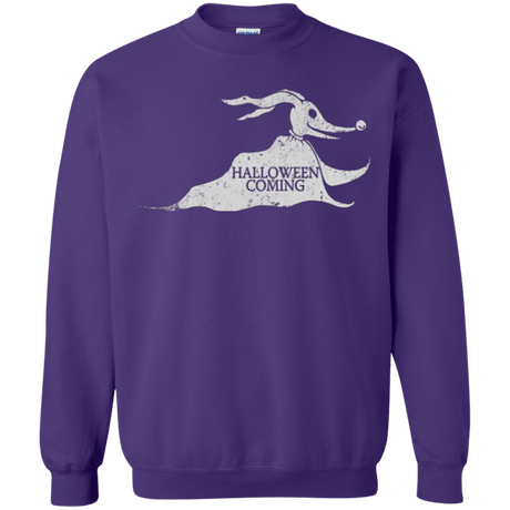 Sweatshirts Purple / Small Halloween Is Coming Crewneck Sweatshirt