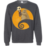 Sweatshirts Dark Heather / Small Halloween King Crewneck Sweatshirt
