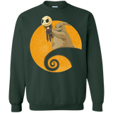 Sweatshirts Forest Green / Small Halloween King Crewneck Sweatshirt