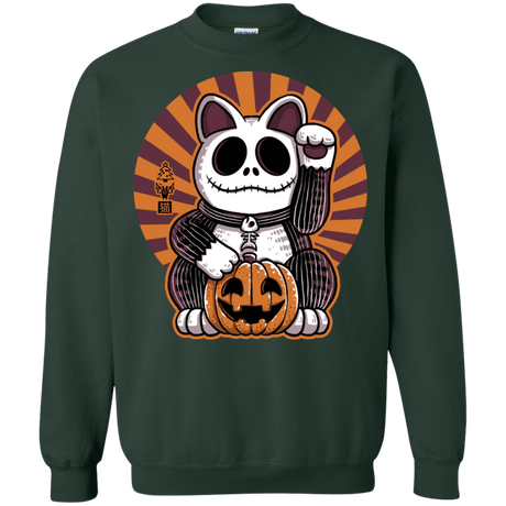 Sweatshirts Forest Green / S Halloween Neko Crewneck Sweatshirt