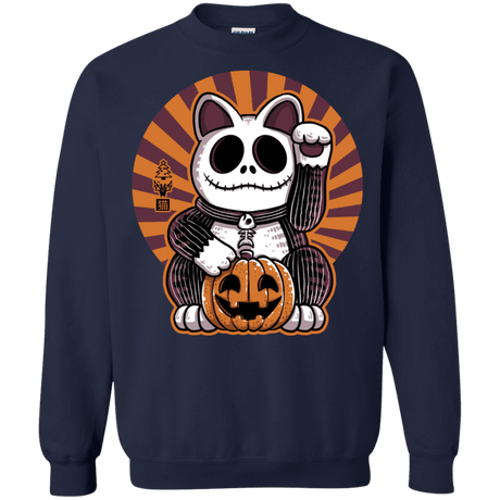 Sweatshirts Navy / S Halloween Neko Crewneck Sweatshirt