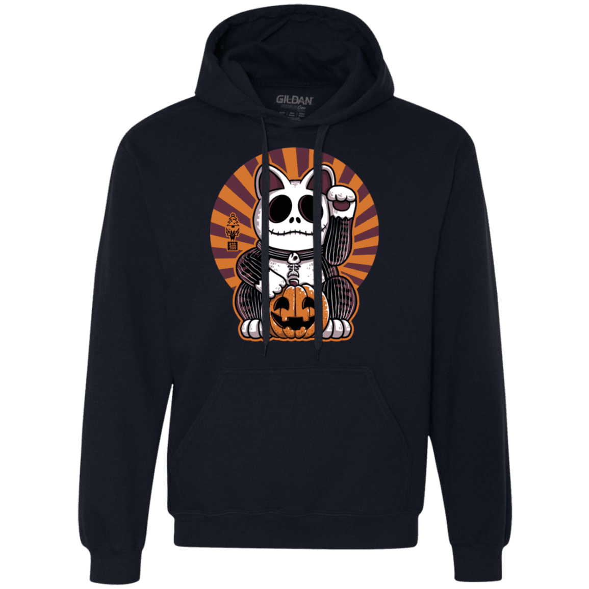 Sweatshirts Navy / S Halloween Neko Premium Fleece Hoodie