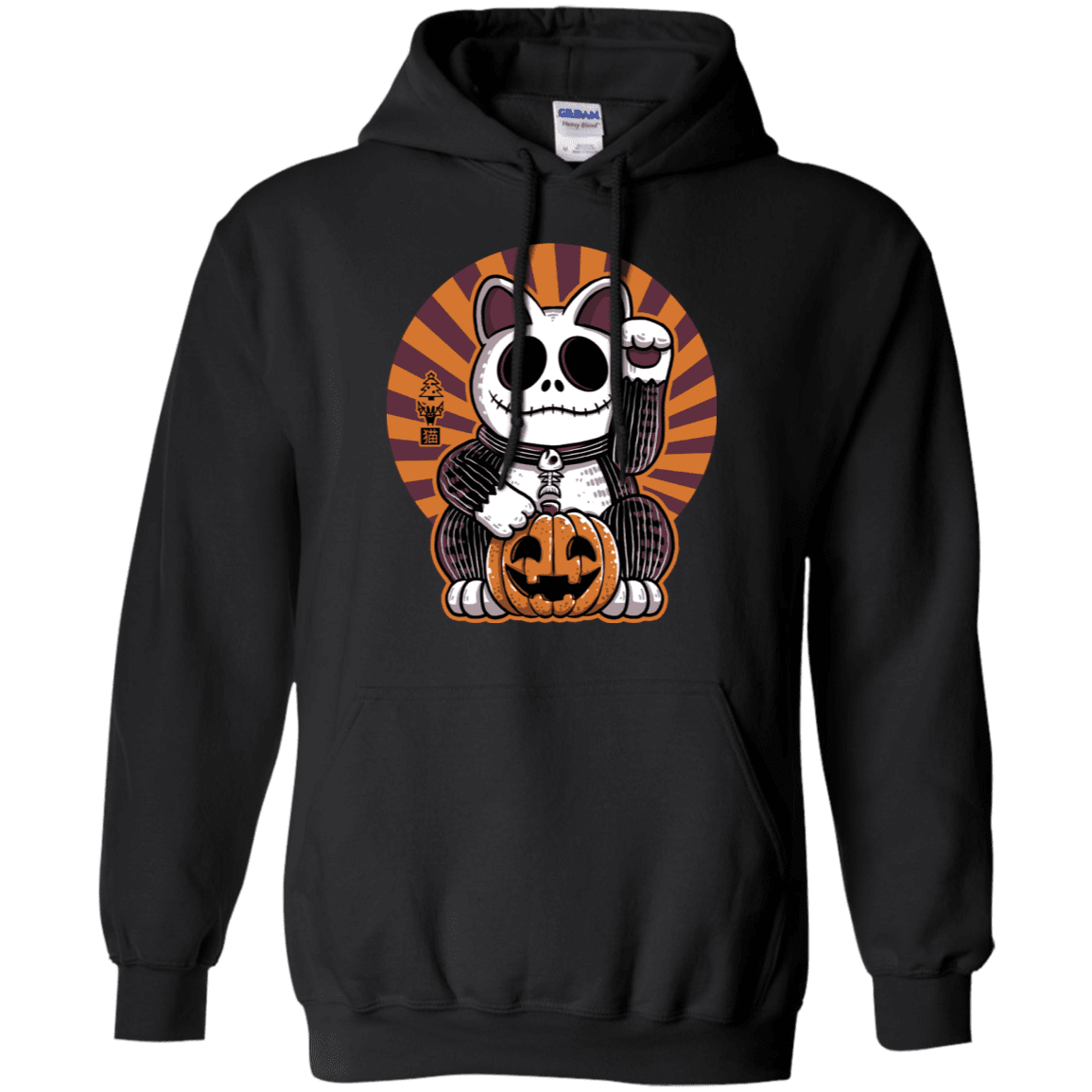 Sweatshirts Black / S Halloween Neko Pullover Hoodie