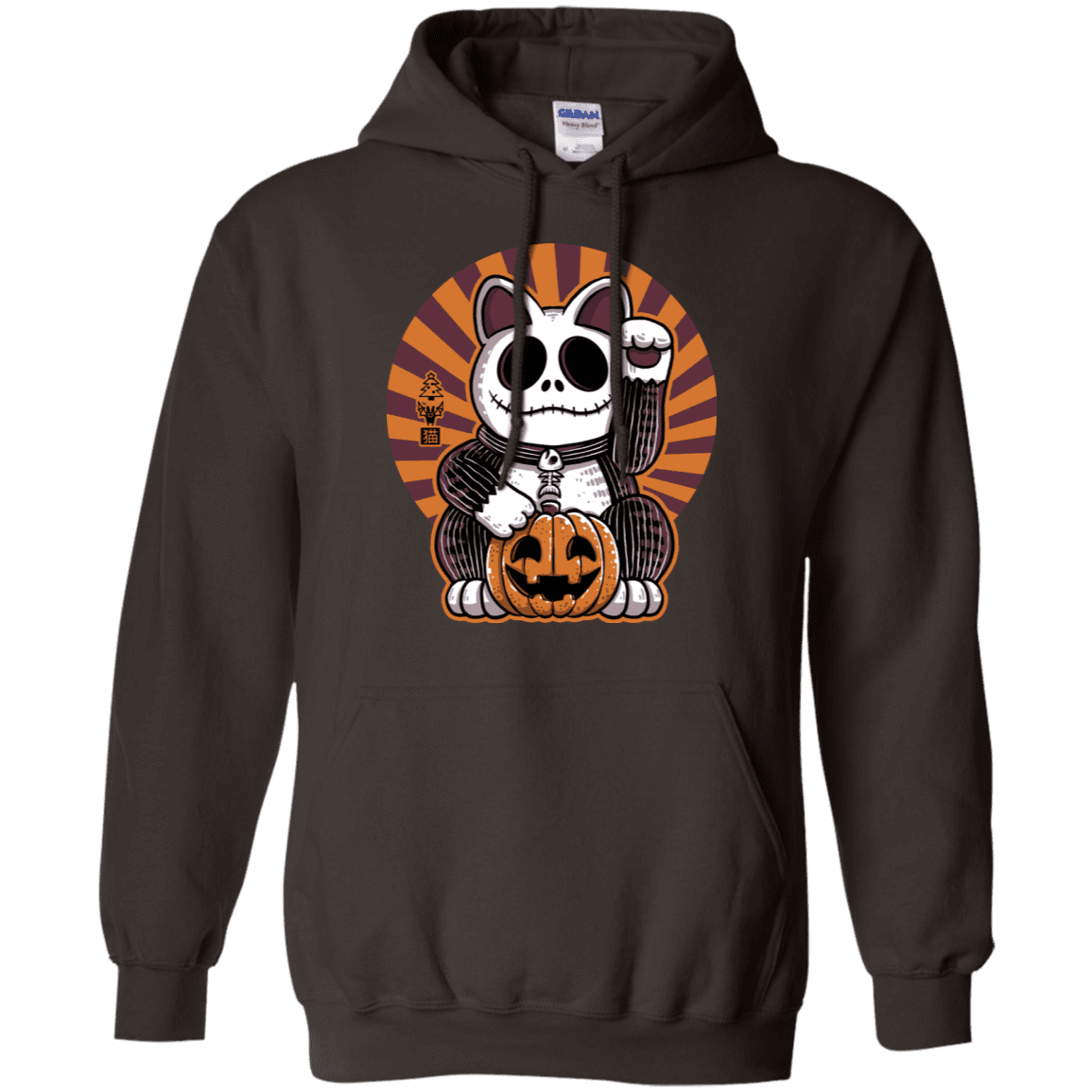 Sweatshirts Dark Chocolate / S Halloween Neko Pullover Hoodie