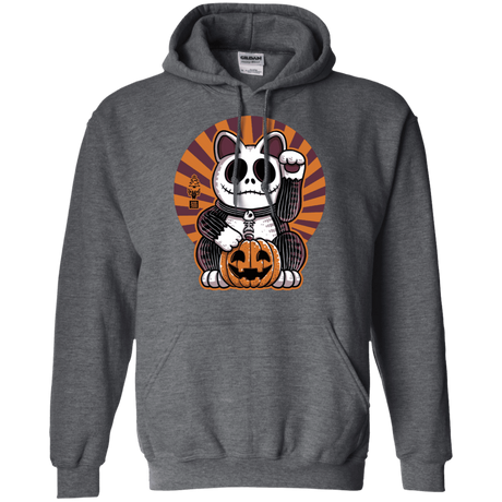 Sweatshirts Dark Heather / S Halloween Neko Pullover Hoodie