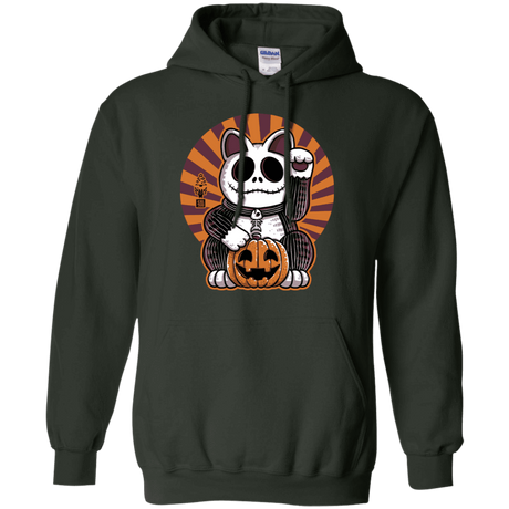 Sweatshirts Forest Green / S Halloween Neko Pullover Hoodie