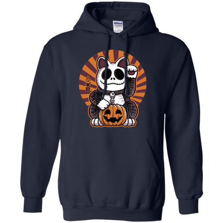 Sweatshirts Navy / S Halloween Neko Pullover Hoodie