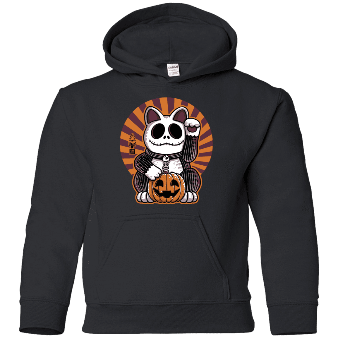 Sweatshirts Black / YS Halloween Neko Youth Hoodie