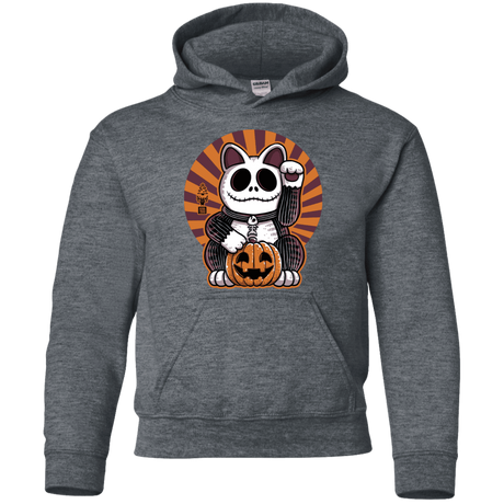 Sweatshirts Dark Heather / YS Halloween Neko Youth Hoodie