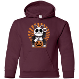 Sweatshirts Maroon / YS Halloween Neko Youth Hoodie