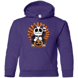 Sweatshirts Purple / YS Halloween Neko Youth Hoodie