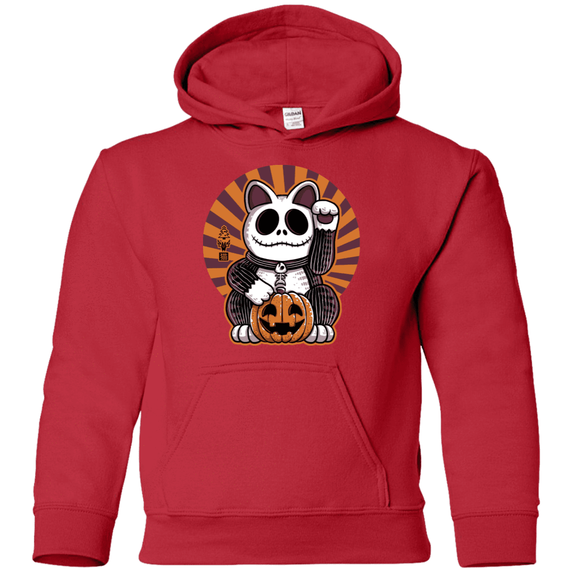 Sweatshirts Red / YS Halloween Neko Youth Hoodie