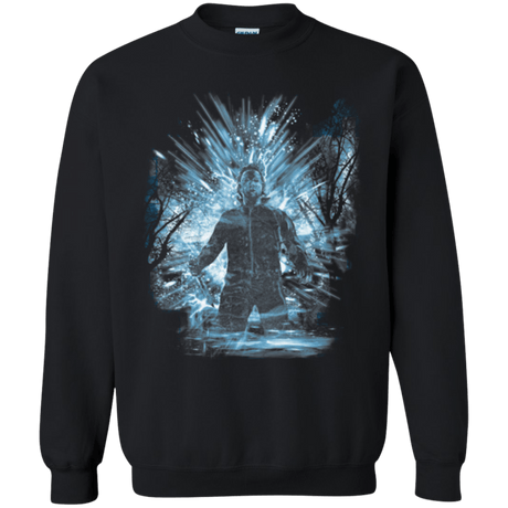 Sweatshirts Black / Small Halloween Storm Blue Crewneck Sweatshirt