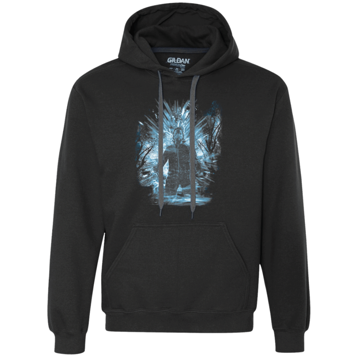 Sweatshirts Black / Small Halloween Storm Blue Premium Fleece Hoodie