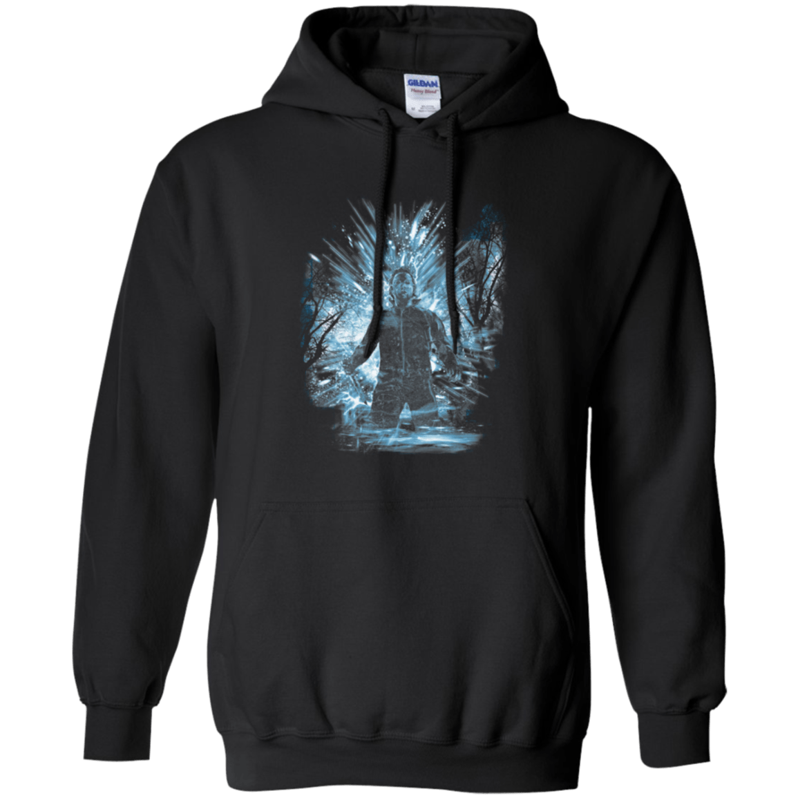 Sweatshirts Black / Small Halloween Storm Blue Pullover Hoodie