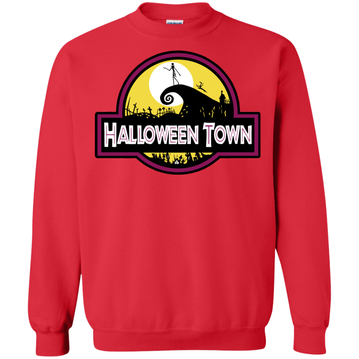 Sweatshirts Red / S Halloween Town Crewneck Sweatshirt