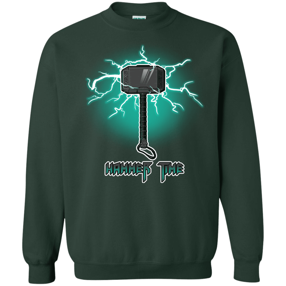 Sweatshirts Forest Green / S Hammer Time Crewneck Sweatshirt