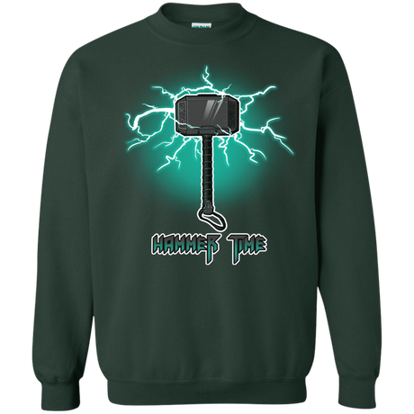 Sweatshirts Forest Green / S Hammer Time Crewneck Sweatshirt