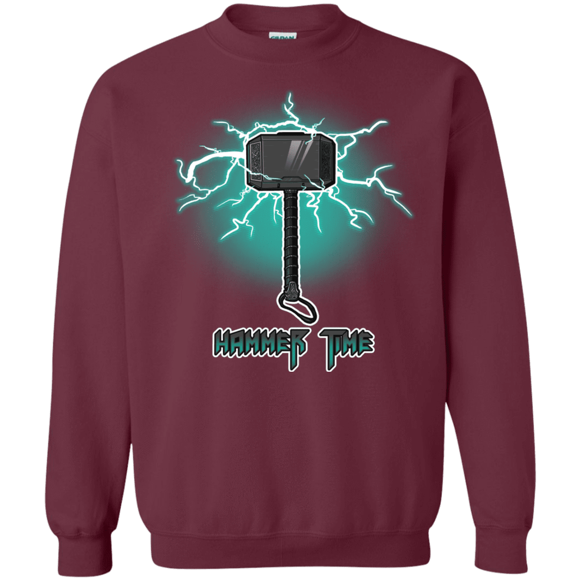 Sweatshirts Maroon / S Hammer Time Crewneck Sweatshirt