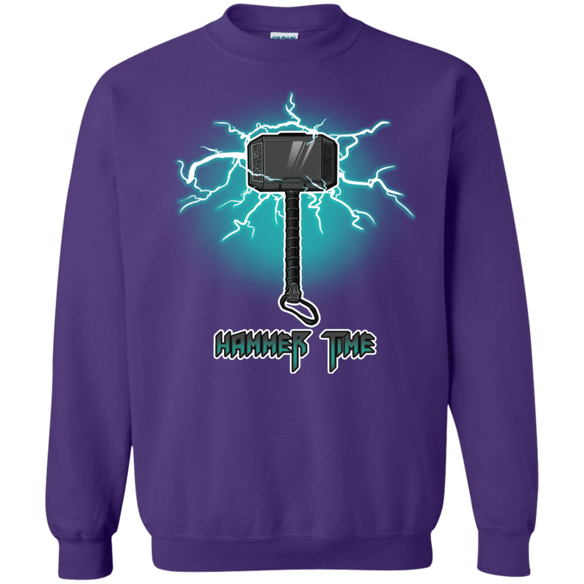 Sweatshirts Purple / S Hammer Time Crewneck Sweatshirt