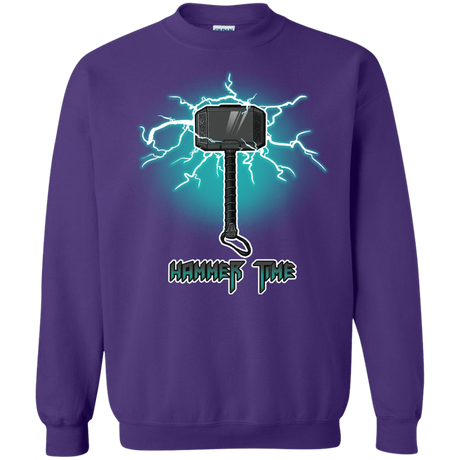 Sweatshirts Purple / S Hammer Time Crewneck Sweatshirt