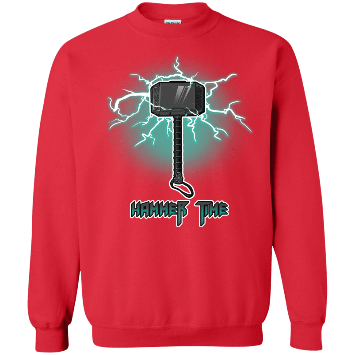 Sweatshirts Red / S Hammer Time Crewneck Sweatshirt