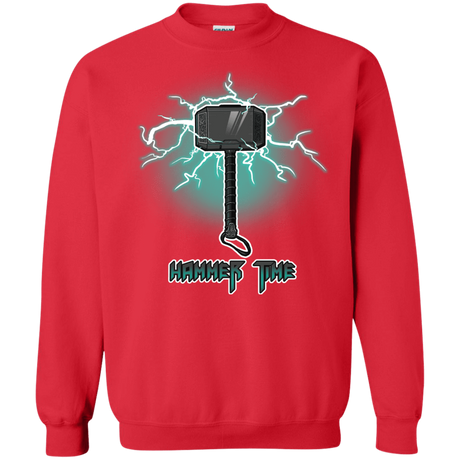 Sweatshirts Red / S Hammer Time Crewneck Sweatshirt