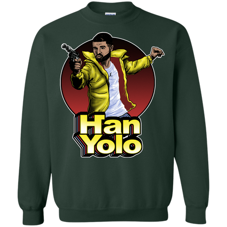 Sweatshirts Forest Green / S Han Yolo Crewneck Sweatshirt