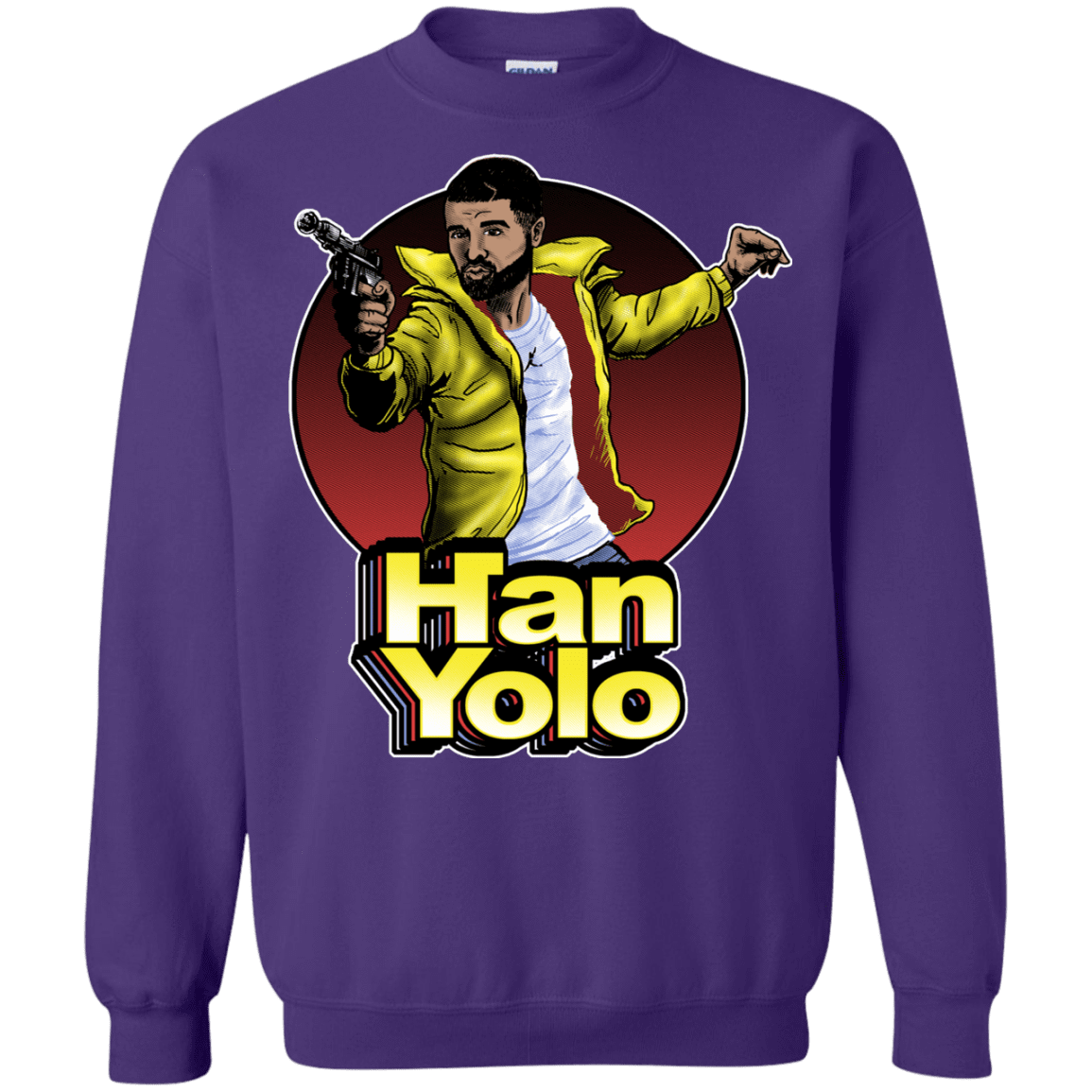 Sweatshirts Purple / S Han Yolo Crewneck Sweatshirt
