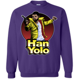 Sweatshirts Purple / S Han Yolo Crewneck Sweatshirt