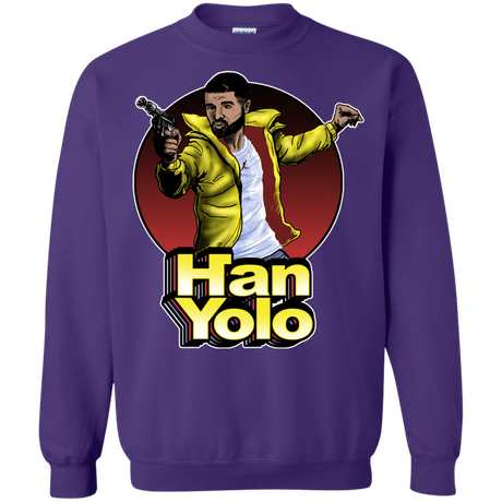 Sweatshirts Purple / S Han Yolo Crewneck Sweatshirt