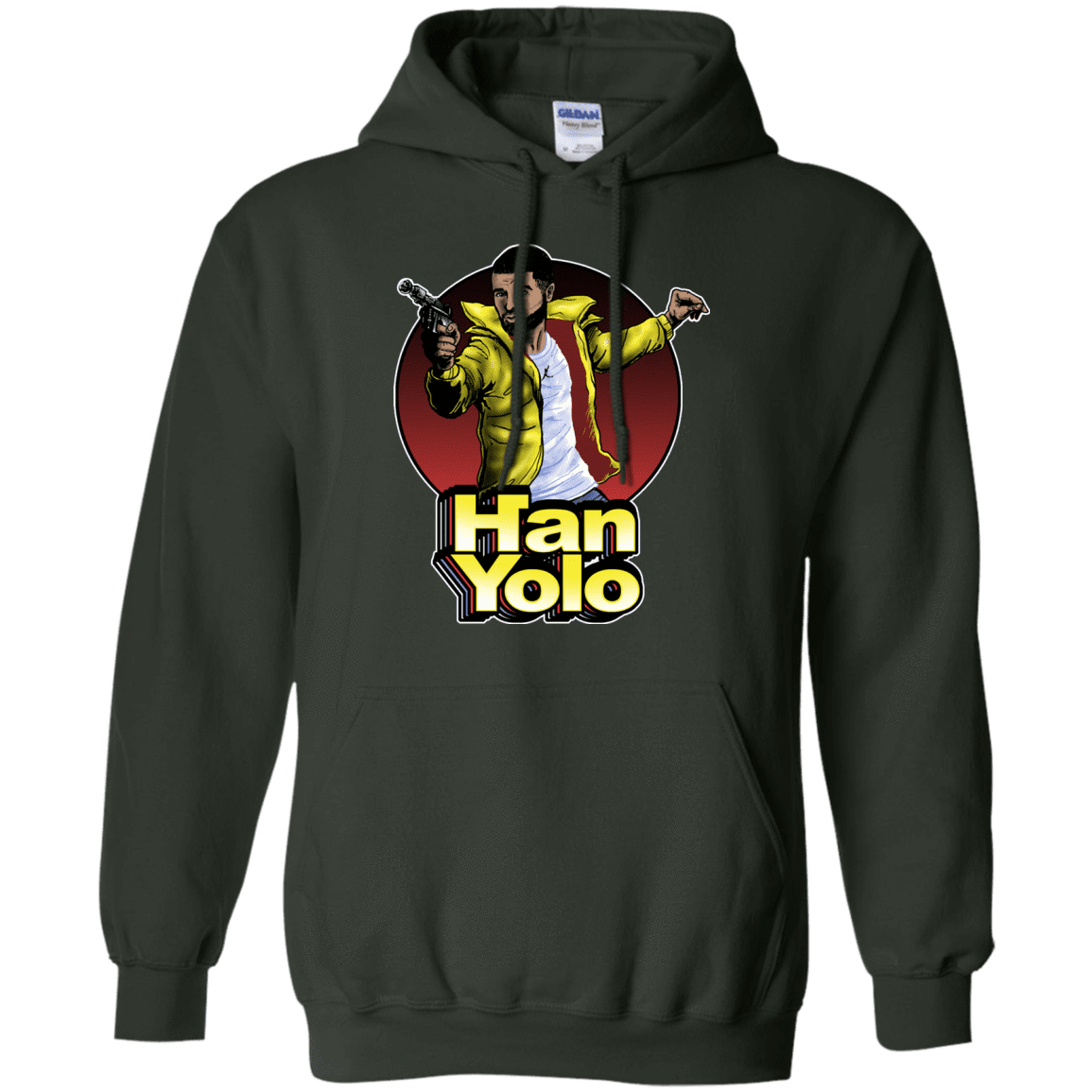 Sweatshirts Forest Green / S Han Yolo Pullover Hoodie