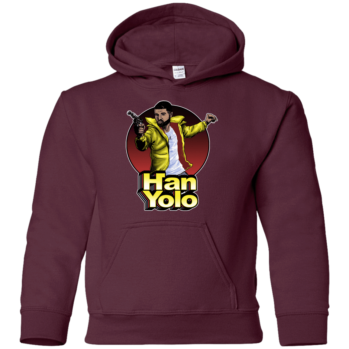 Sweatshirts Maroon / YS Han Yolo Youth Hoodie