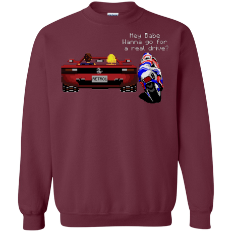 Sweatshirts Maroon / Small Hang On to Outrun Crewneck Sweatshirt
