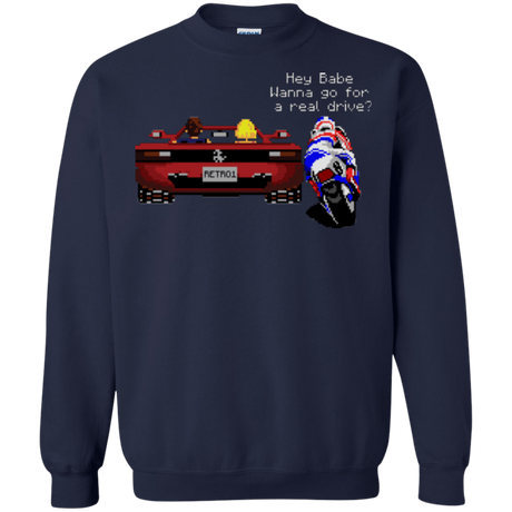 Sweatshirts Navy / Small Hang On to Outrun Crewneck Sweatshirt