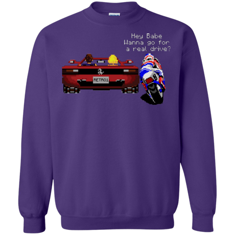 Sweatshirts Purple / Small Hang On to Outrun Crewneck Sweatshirt