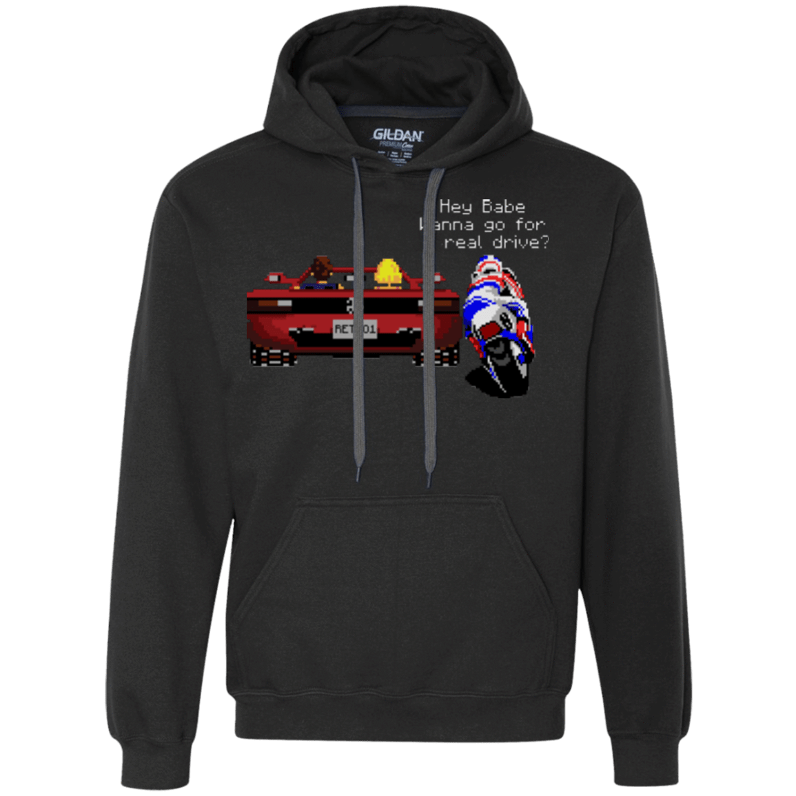 Sweatshirts Black / Small Hang On to Outrun Premium Fleece Hoodie