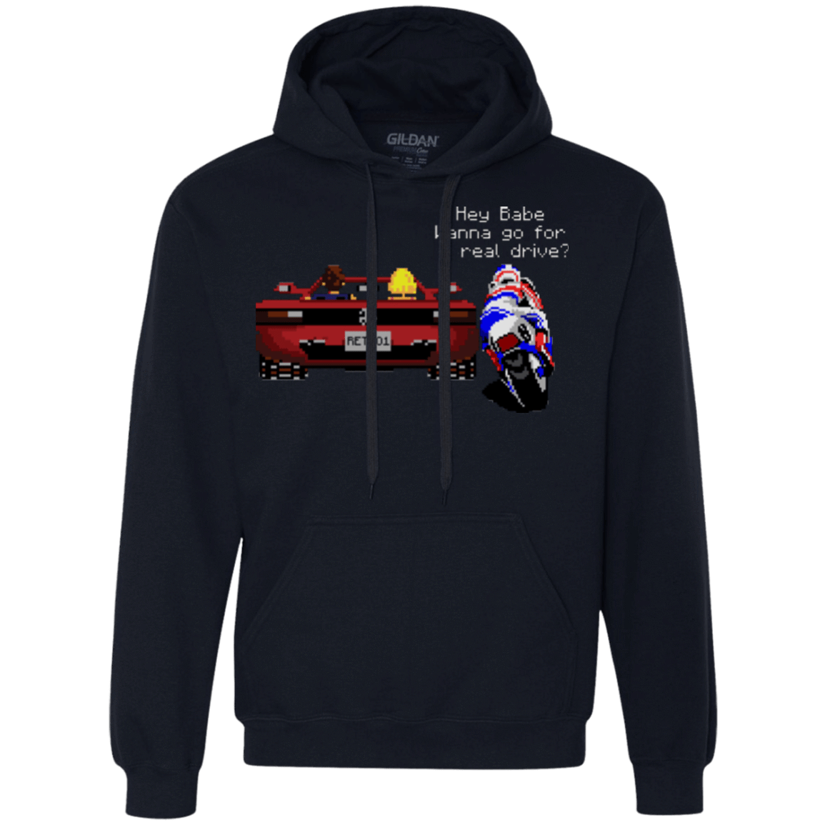 Sweatshirts Navy / Small Hang On to Outrun Premium Fleece Hoodie