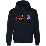 Sweatshirts Navy / Small Hang On to Outrun Premium Fleece Hoodie