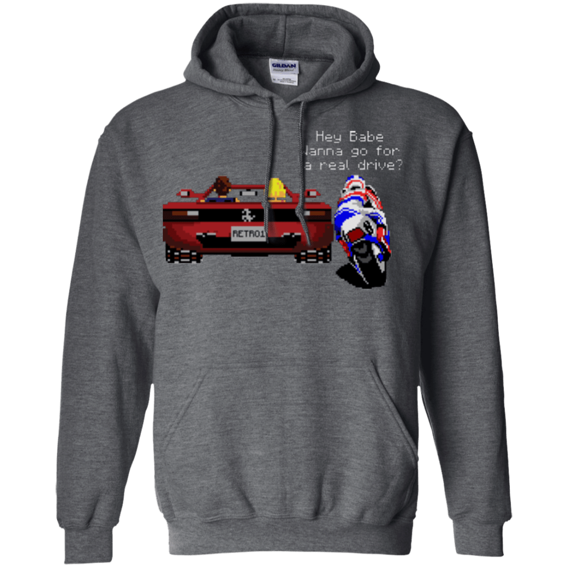 Sweatshirts Dark Heather / Small Hang On to Outrun Pullover Hoodie