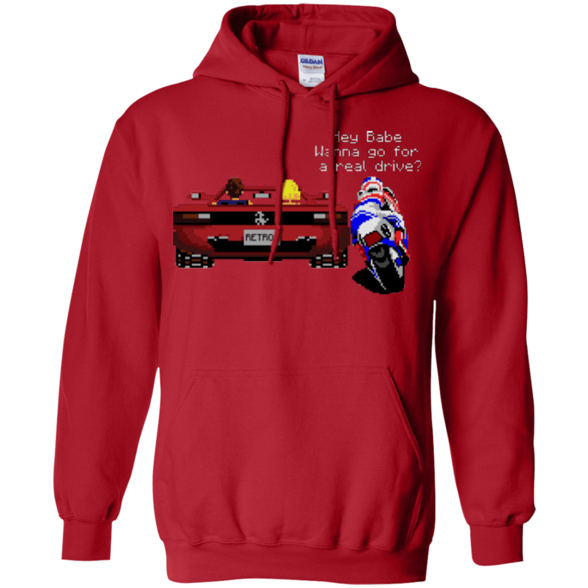 Sweatshirts Red / Small Hang On to Outrun Pullover Hoodie
