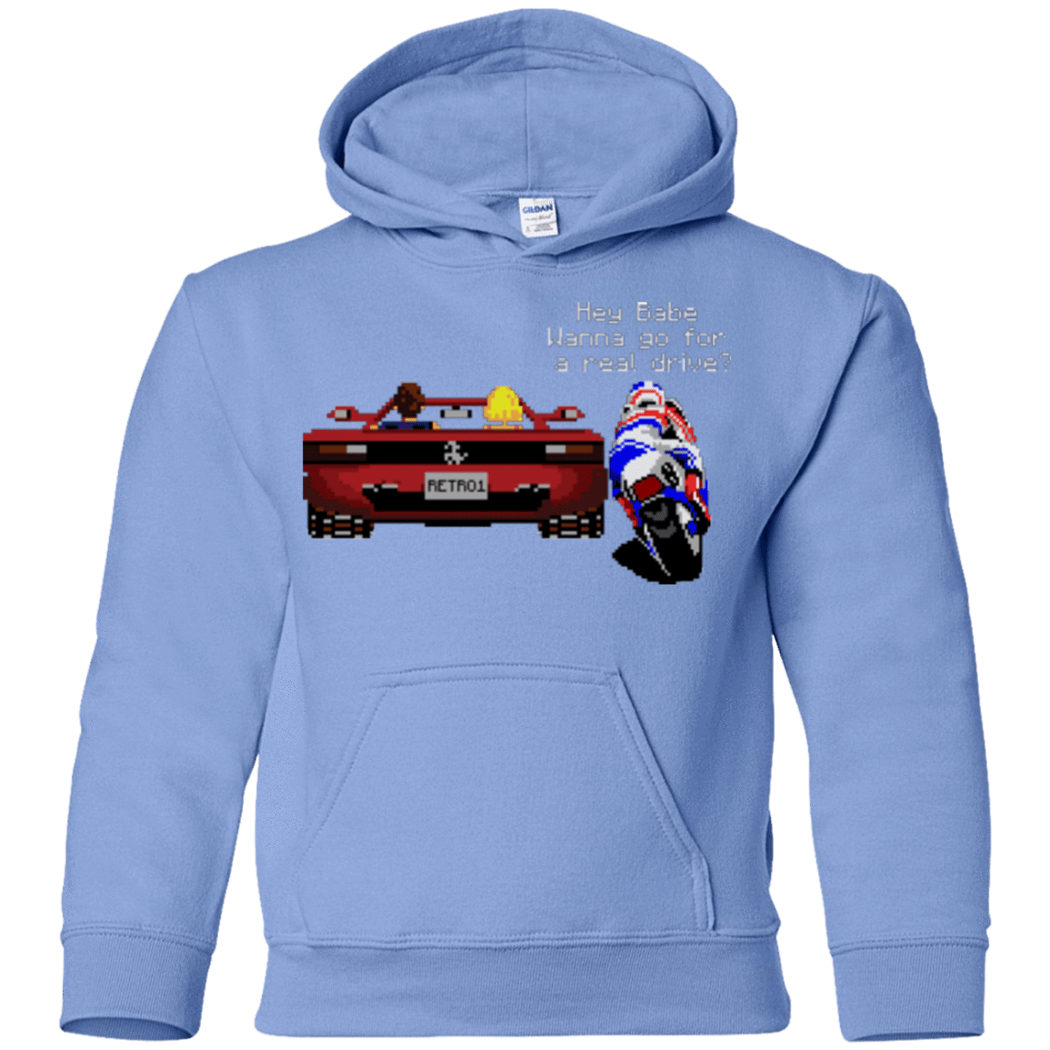Sweatshirts Carolina Blue / YS Hang On to Outrun Youth Hoodie