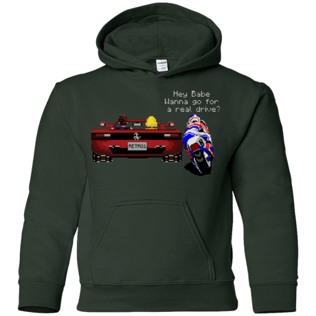 Sweatshirts Forest Green / YS Hang On to Outrun Youth Hoodie