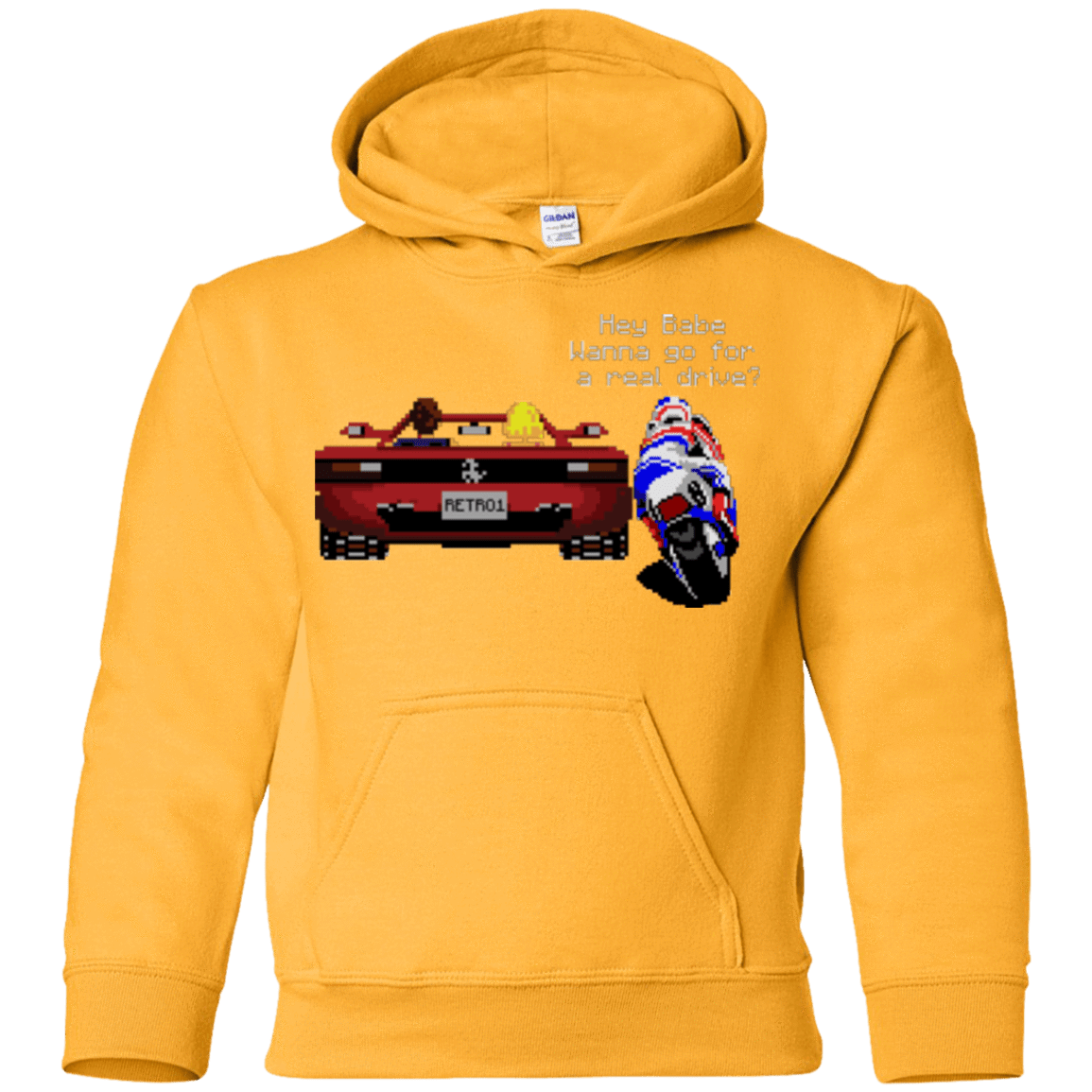 Sweatshirts Gold / YS Hang On to Outrun Youth Hoodie