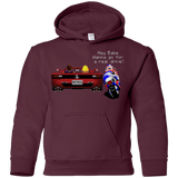 Sweatshirts Maroon / YS Hang On to Outrun Youth Hoodie