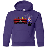 Sweatshirts Purple / YS Hang On to Outrun Youth Hoodie