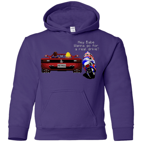 Sweatshirts Purple / YS Hang On to Outrun Youth Hoodie